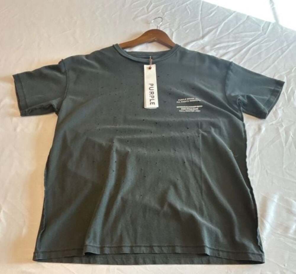 Purple Brand Distressed Graphic Tee T-Shirt Size M New with Tags